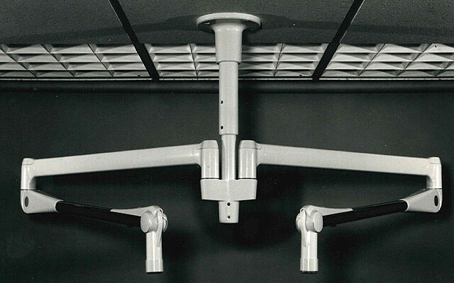 1963 - Ceiling and wall mounted surgical light systems